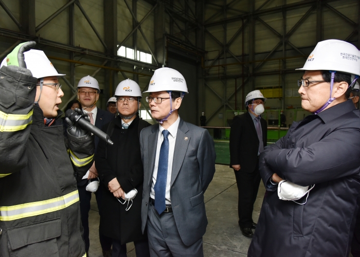 First Vice Minister of Land and Infrastructure, visited KICT Fire Investigation, Research, Testing and Education (KICT-FIRE)